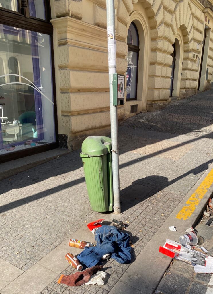 odpadkové koše z Prahy žižkovský koš